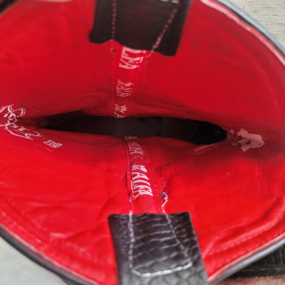 Matte Black Python Square Toe Alfa Biker Western … - image 8